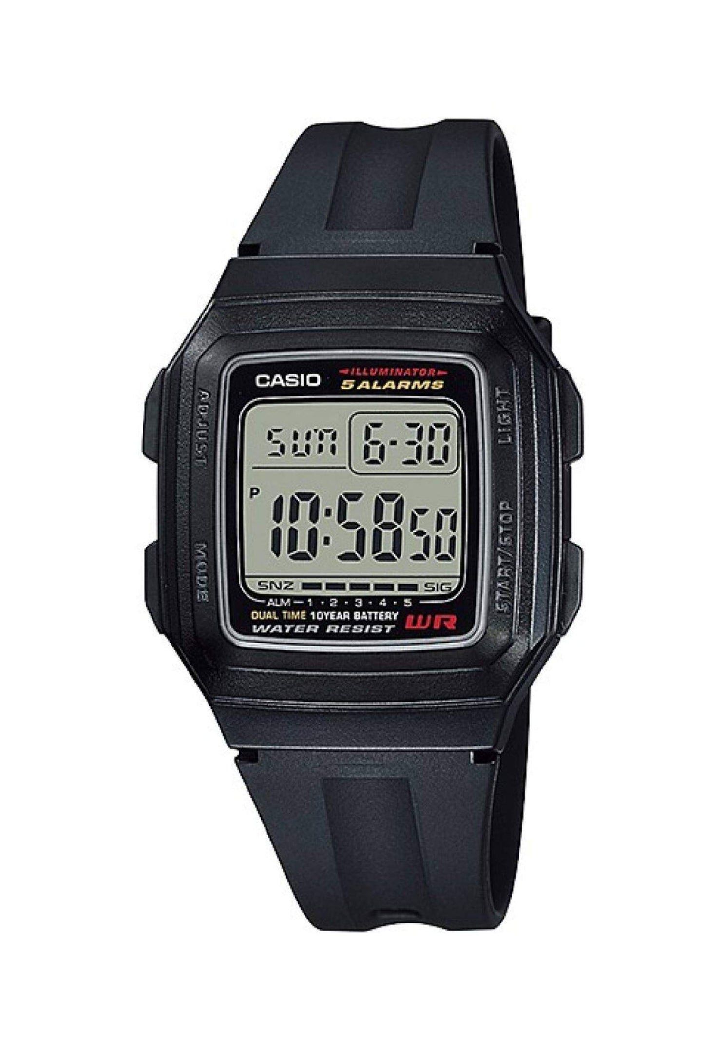 Reloj Digital Casual Negro de Hombre