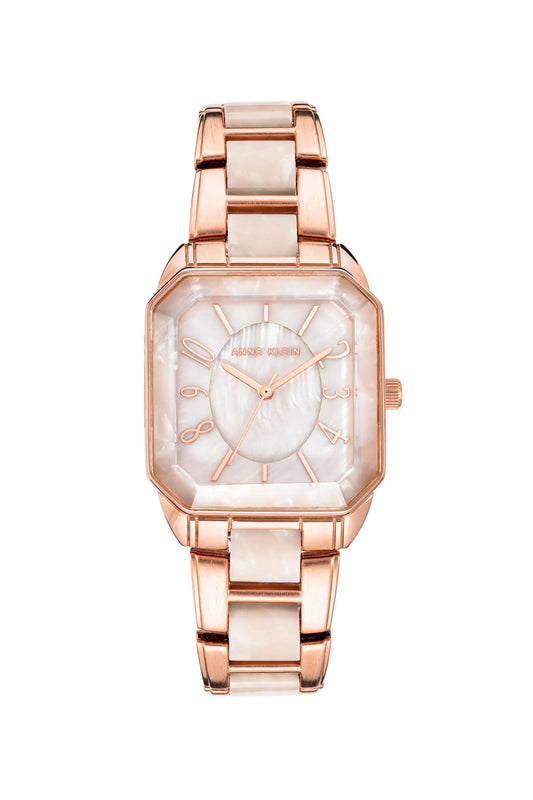 Reloj Análogo Cuadrado  Luxury Rosado de Mujer