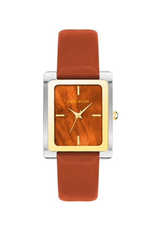 Reloj Análogo Rectangular  Ejecutivo Plateado de Mujer