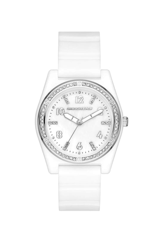 Reloj Análogo Evalyn Juvenil Blanco de Mujer