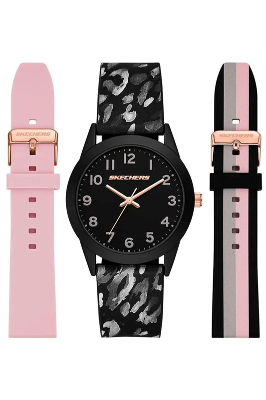 Reloj Análogo Gunmetal Juvenil Negro de Mujer