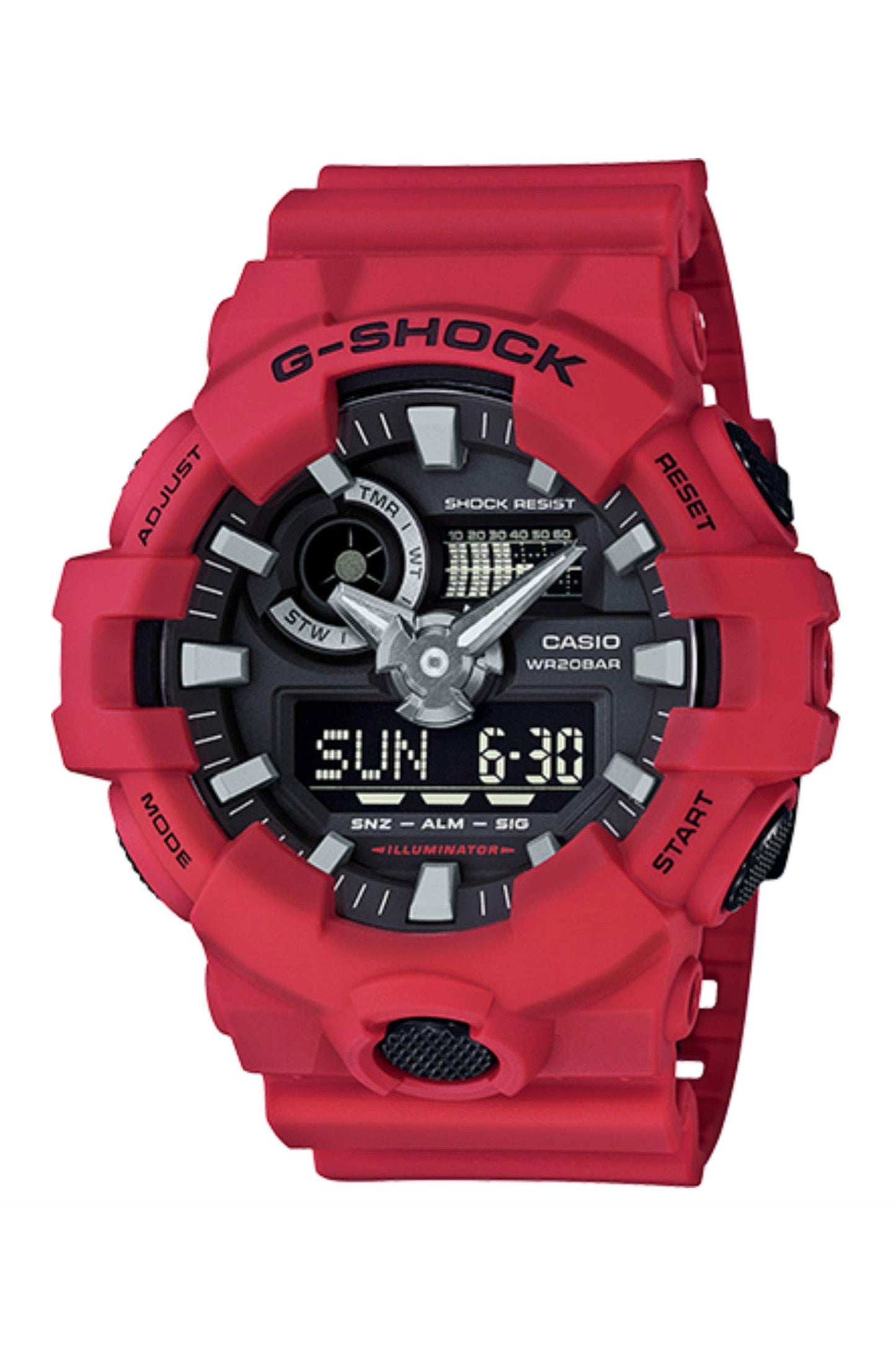 Reloj Análogo-Digital Classic Sport Rojo de Hombre