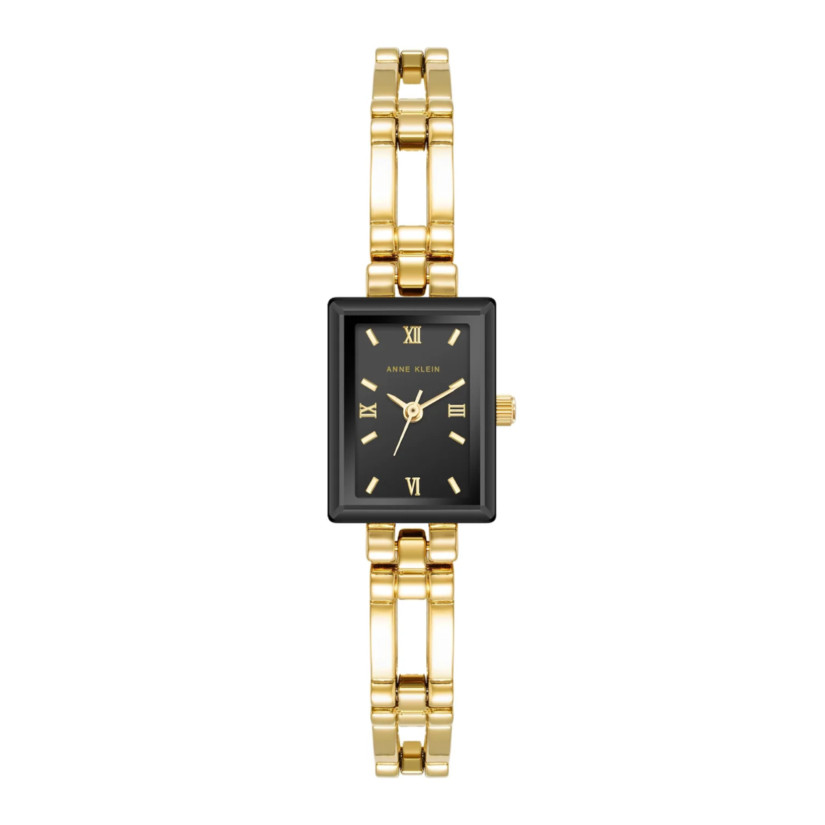 Reloj Dorado y Negro Análogo de Mujer