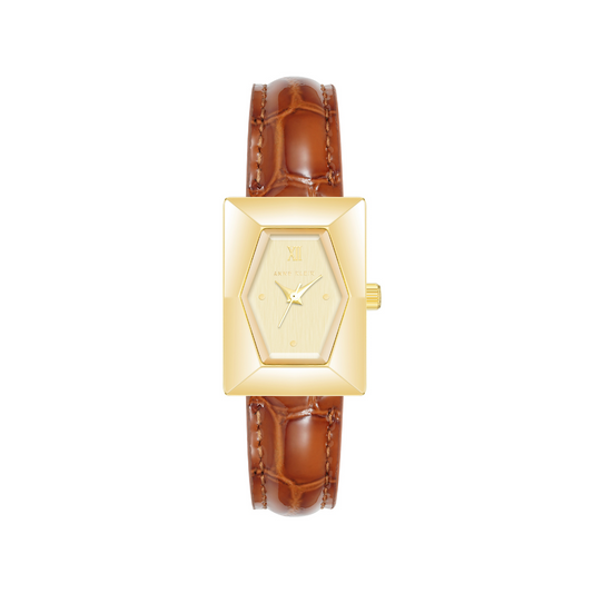 Reloj Análogo Luxury Champaña de Mujer