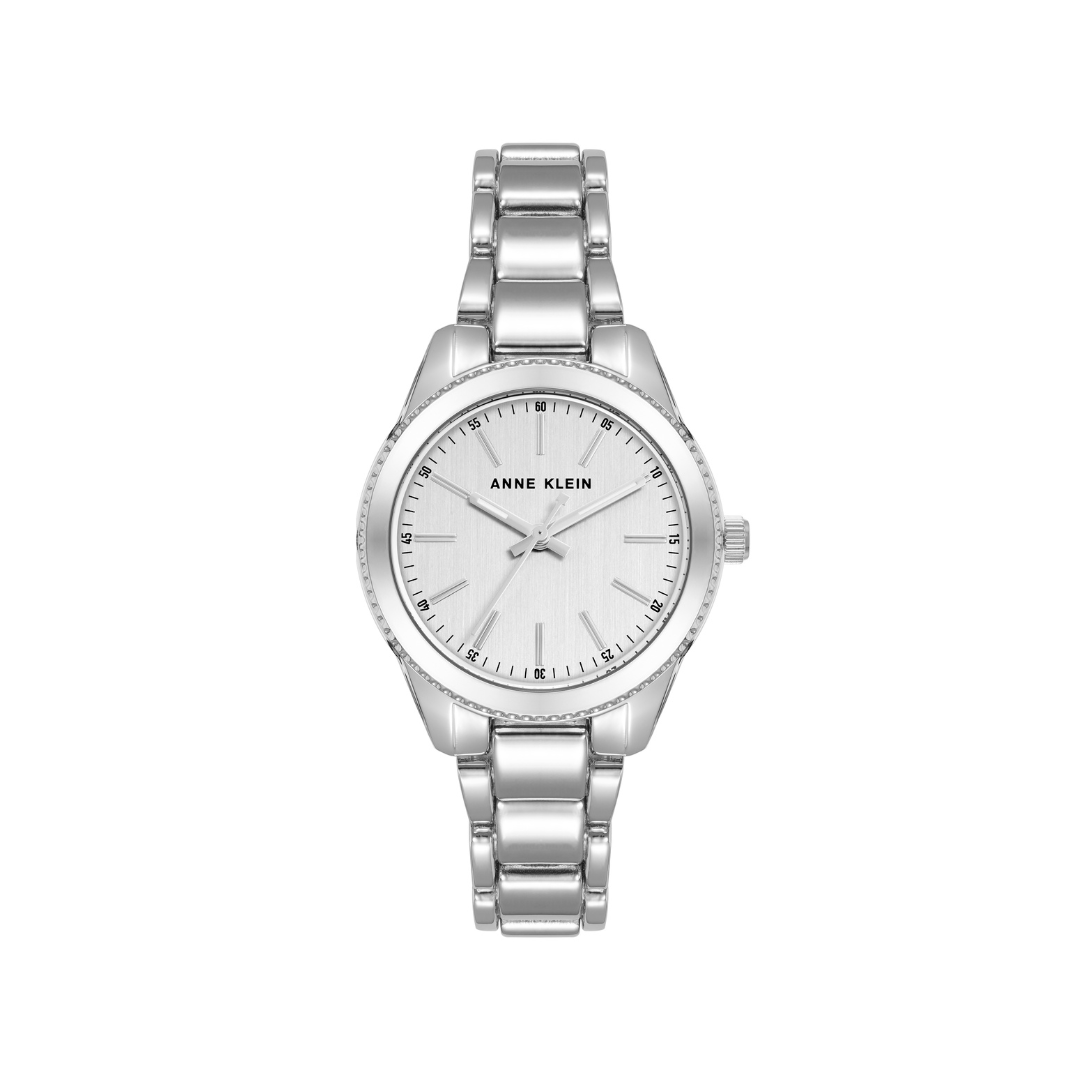 Reloj Análogo Luxury Plateado de Mujer