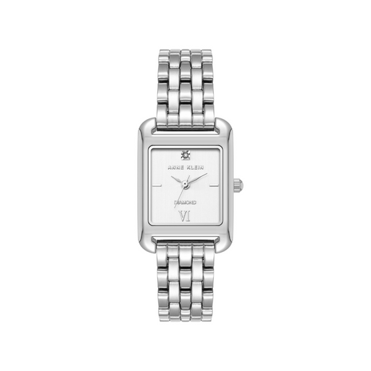 Reloj Análogo Luxury Plateado de Mujer