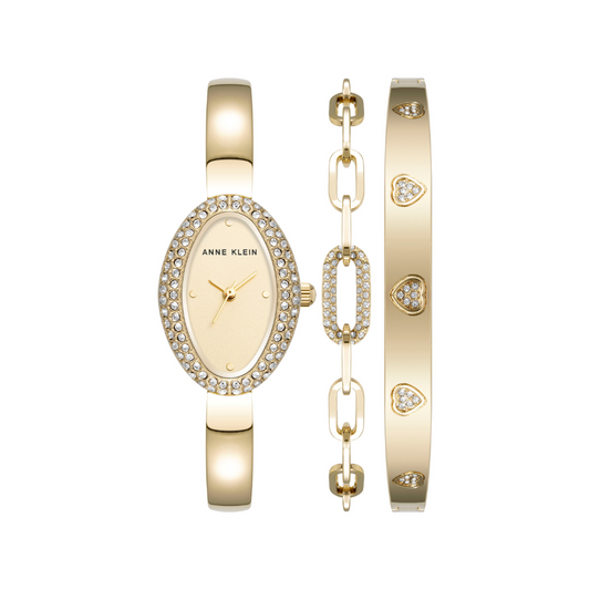 Reloj Análogo Luxury Champaña de Mujer