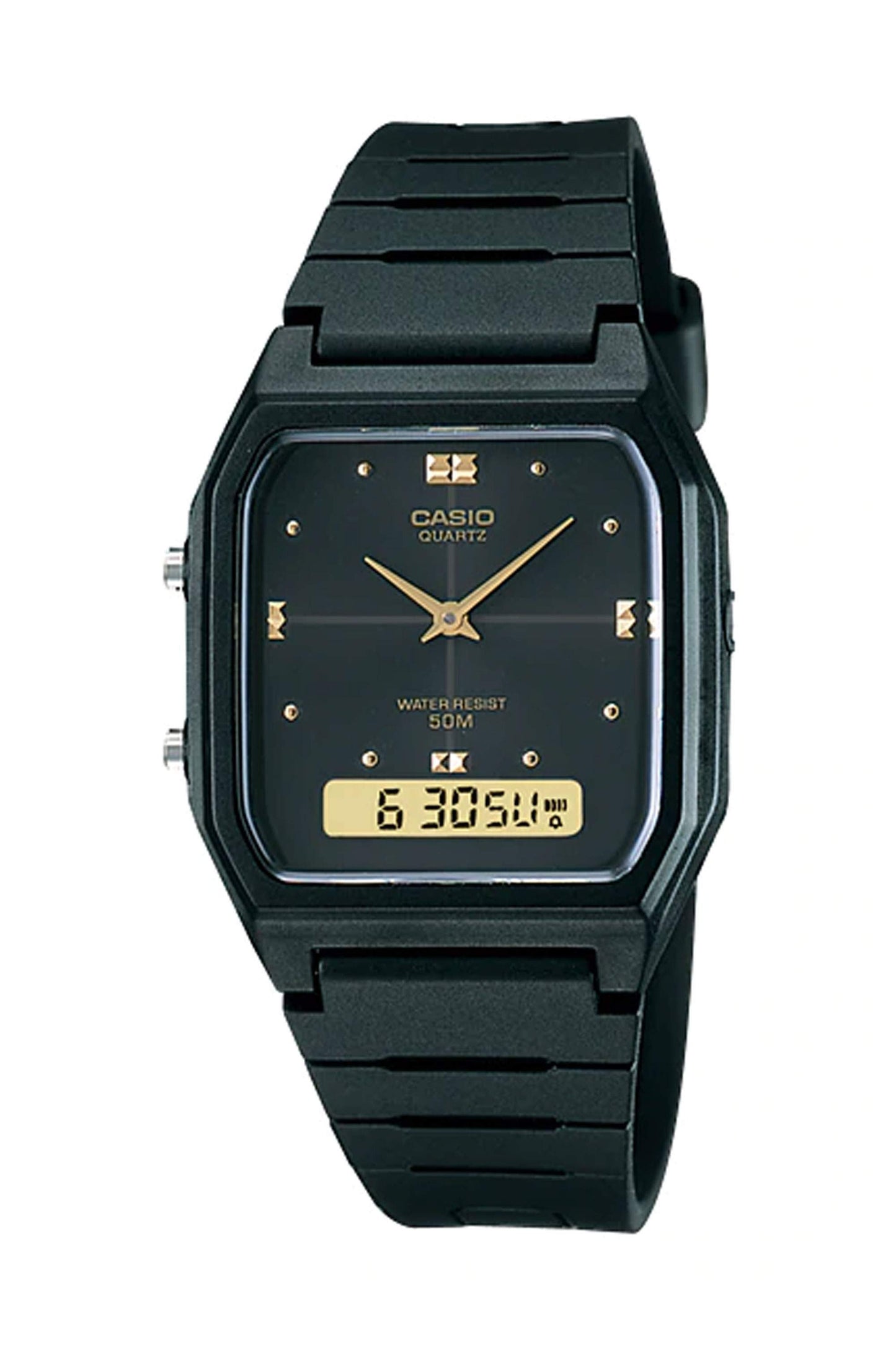 Reloj Análogo-Digital Casual Negro de Hombre