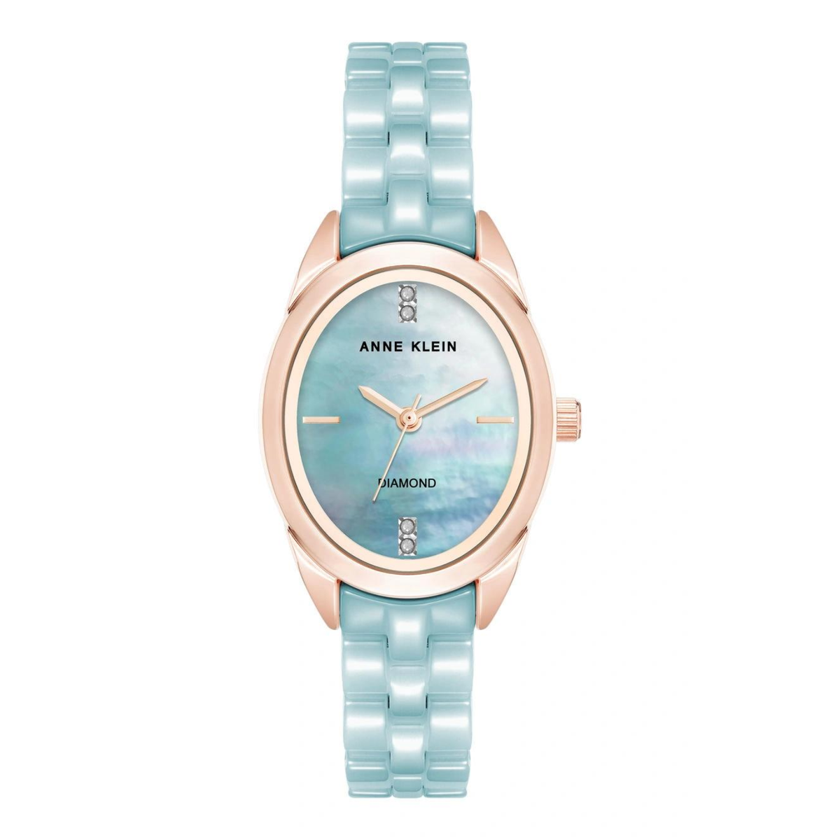 Reloj Oro Rosa y Azul Celeste Análogo de Mujer