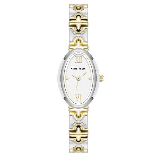 Reloj Análogo De Mujer Plateado Y Dorado