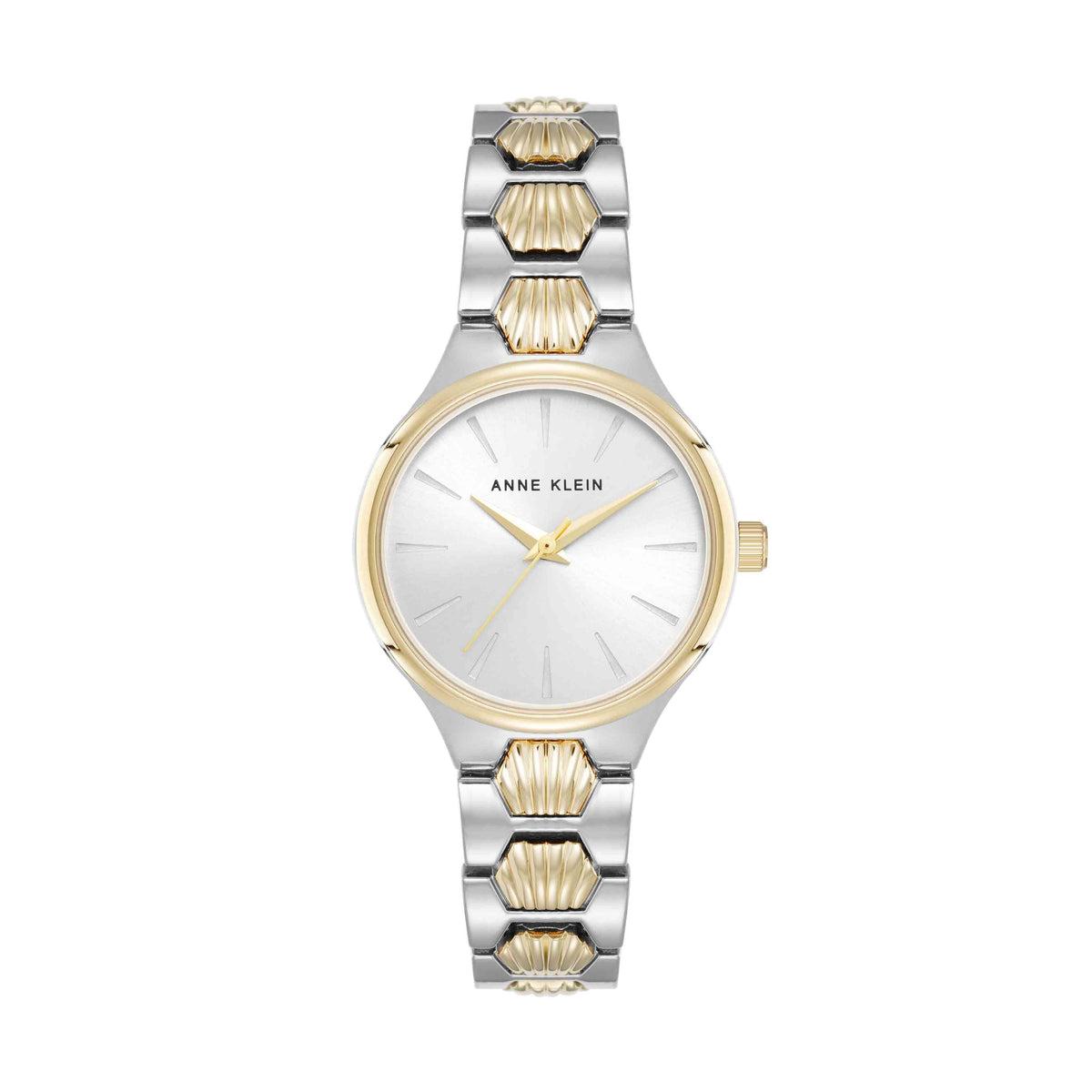 Reloj Plateado y Dorado Análogo de Mujer