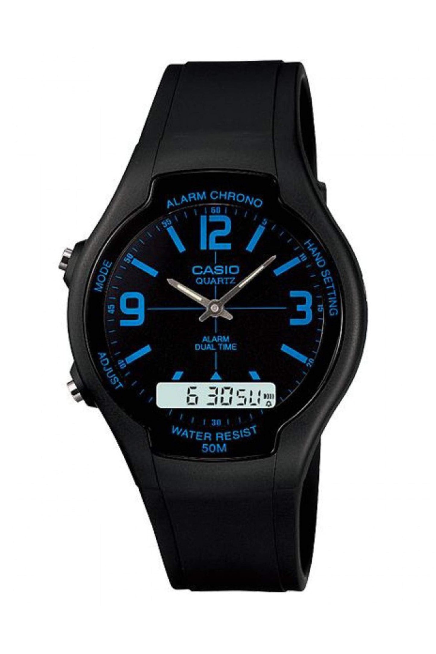 Reloj Análogo-Digital Casual Negro de Hombre