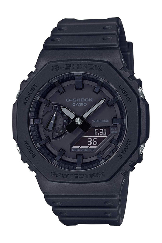 Reloj Análogo-Digital Carbon Core Octagon Casual Negro de Hombre