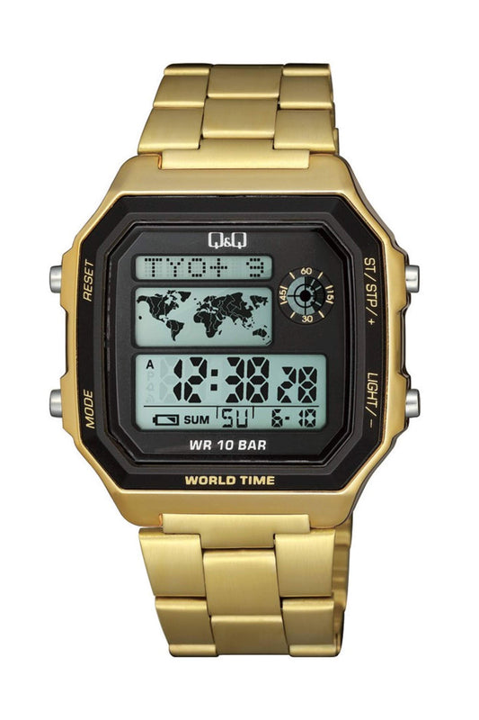 Reloj Digital Ejecutivo Dorado de Hombre