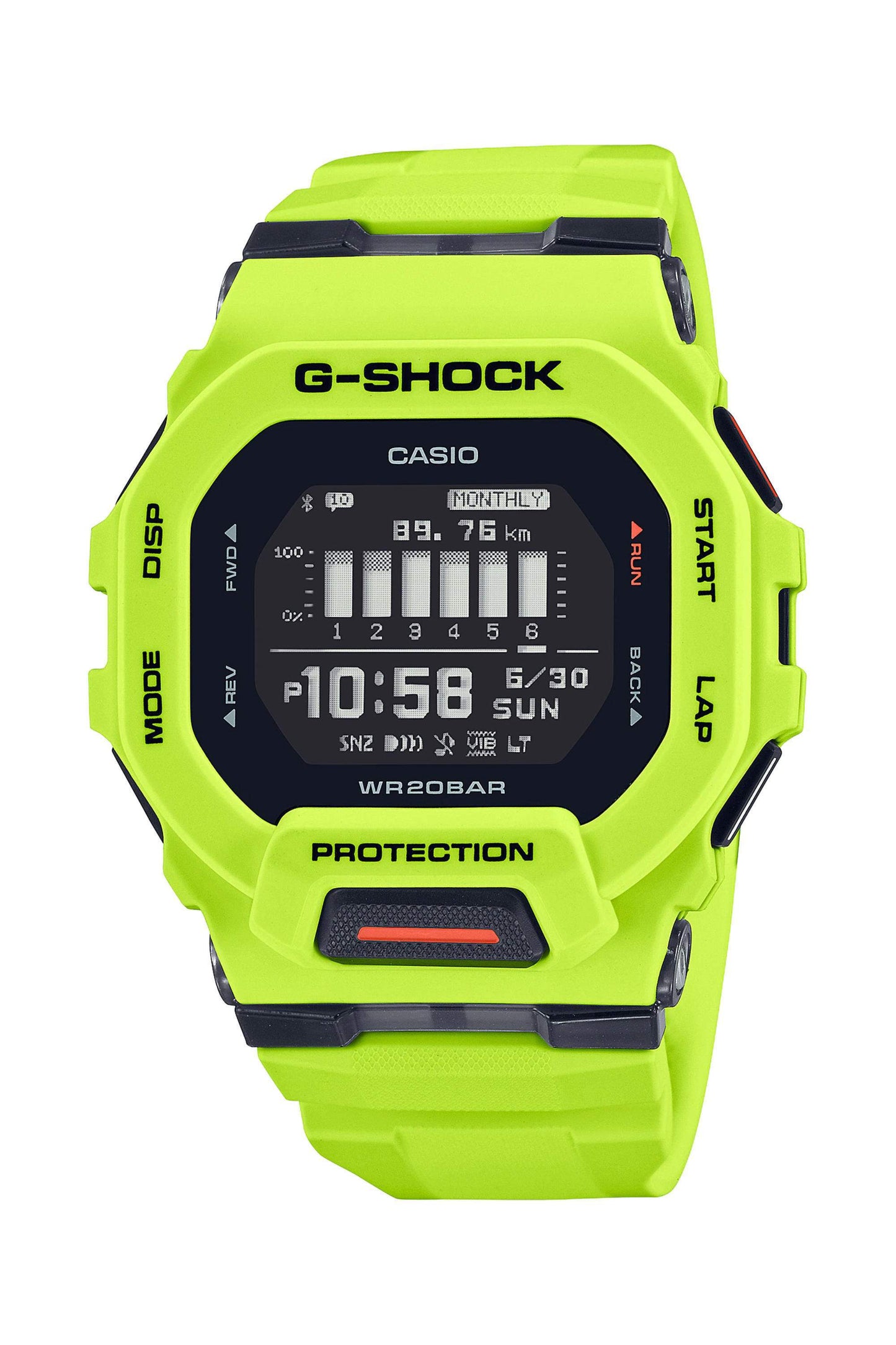 Reloj Digital G-Squad Fitness Move Sport Amarillo de Hombre