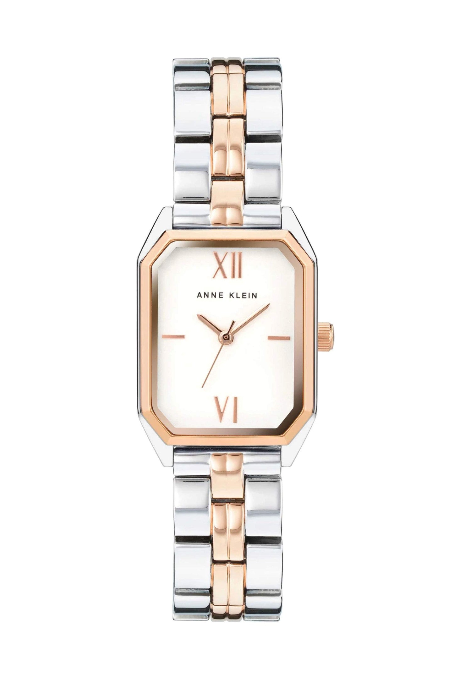 Reloj Análogo Rectangular  Vintage Plateado de Mujer