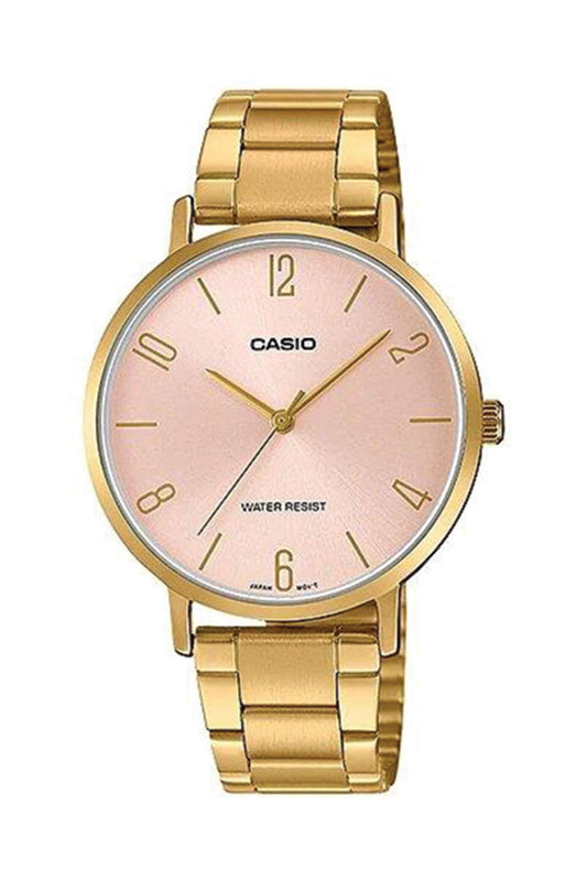 Reloj Análogo Casual Dorado de Mujer