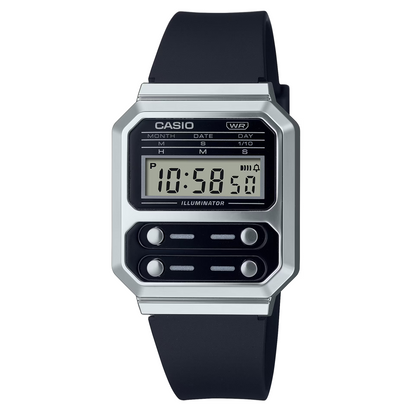 Reloj Digital Alien Vintage Plateado de Hombre