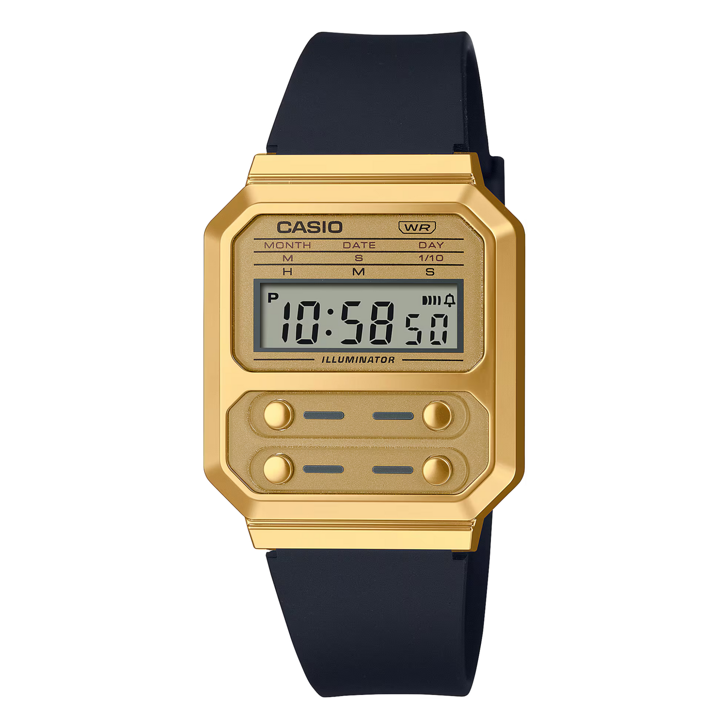 Reloj Digital Alien Vintage Dorado de Hombre