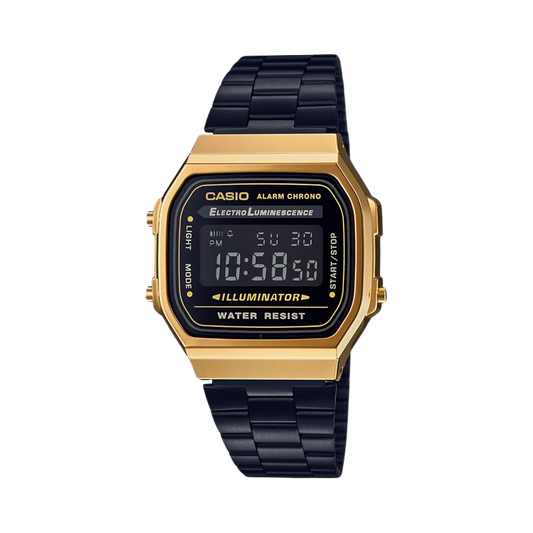 Reloj Digital Illuminator Vintage Dorado de Hombre