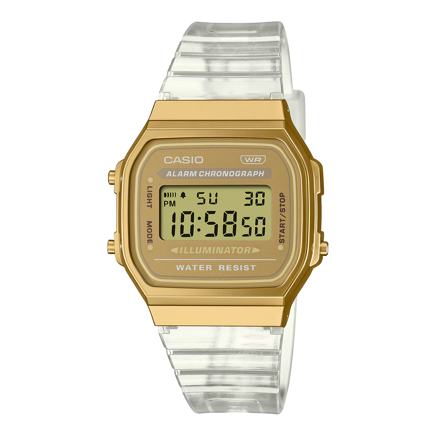 Reloj Digital Vintage Dorado de Mujer