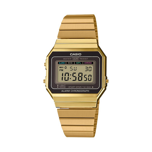 Reloj Digital Vintage Dorado de Hombre