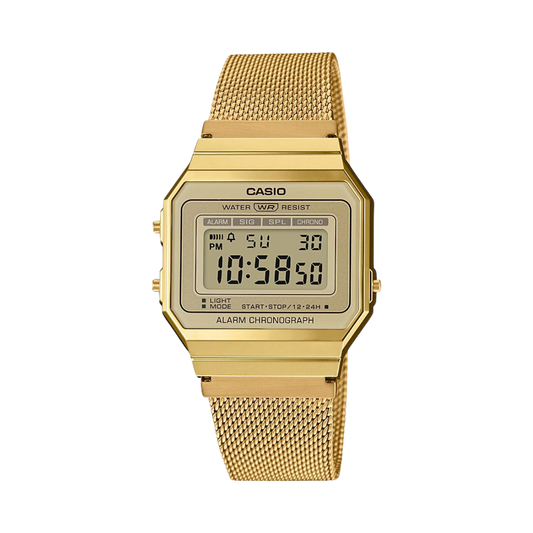 Reloj Digital Vintage Dorado de Hombre