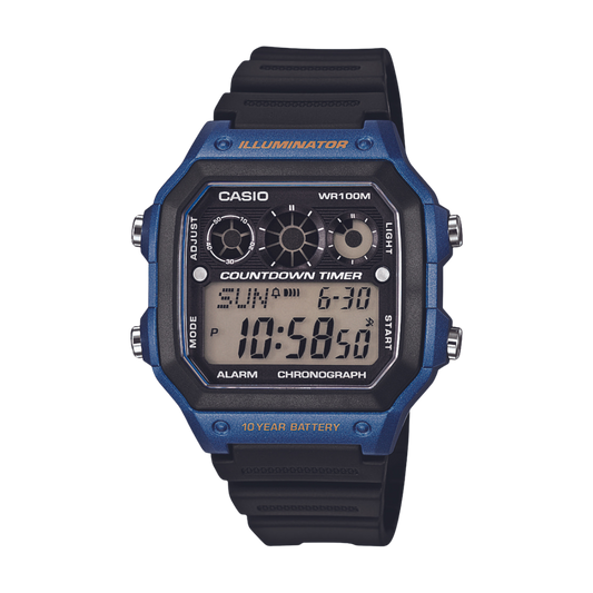 Reloj Digital Illuminator Casual Azul de Hombre