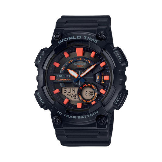 Reloj Análogo-Digital Telememo 30 Casual Negro de Hombre