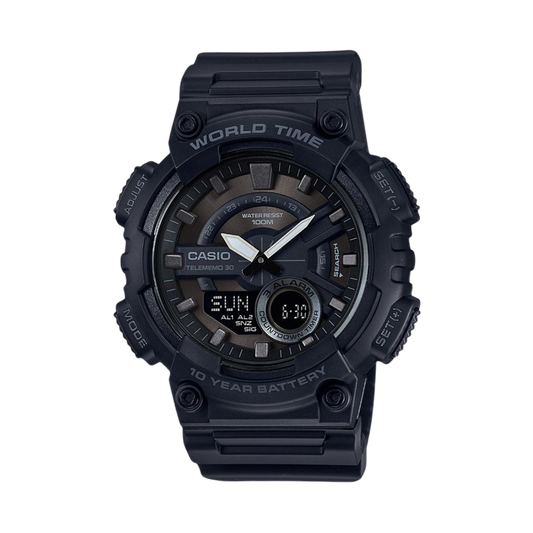 Reloj Análogo-Digital Telememo 30 Casual Negro de Hombre