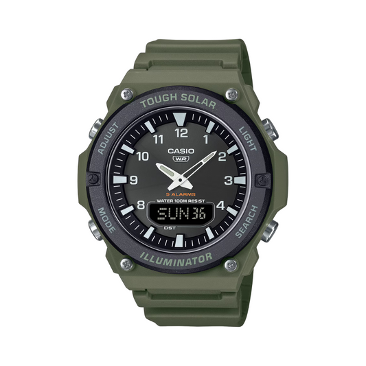 Reloj Análogo Digital Deportivo Verde de Hombre