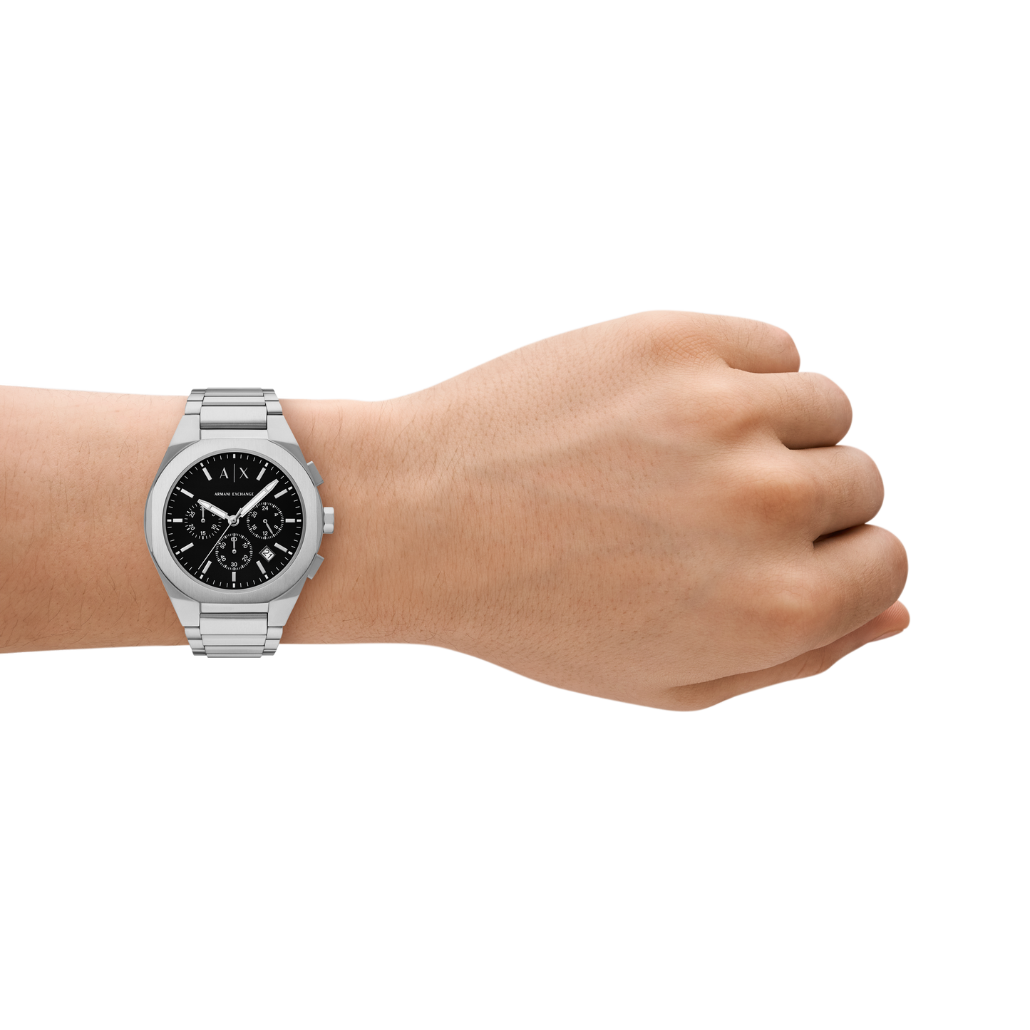 Reloj Análogo Sync Plateado Casual de Hombre