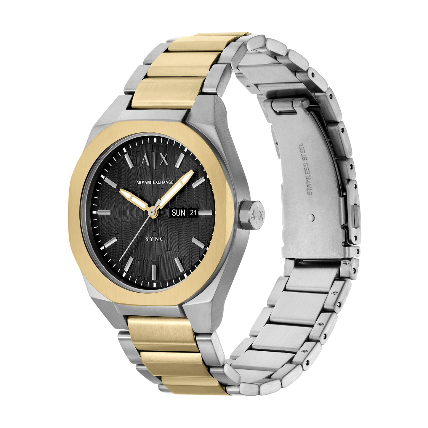 Reloj Análogo Sync Doble Tono Casual de Hombre