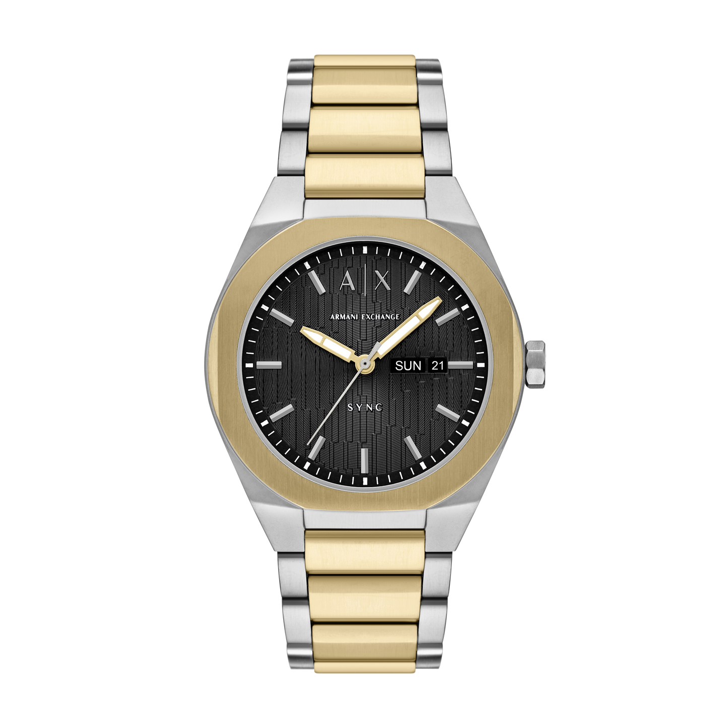 Reloj Análogo Sync Doble Tono Casual de Hombre
