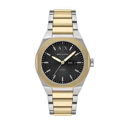 Reloj Análogo Sync Doble Tono Casual de Hombre