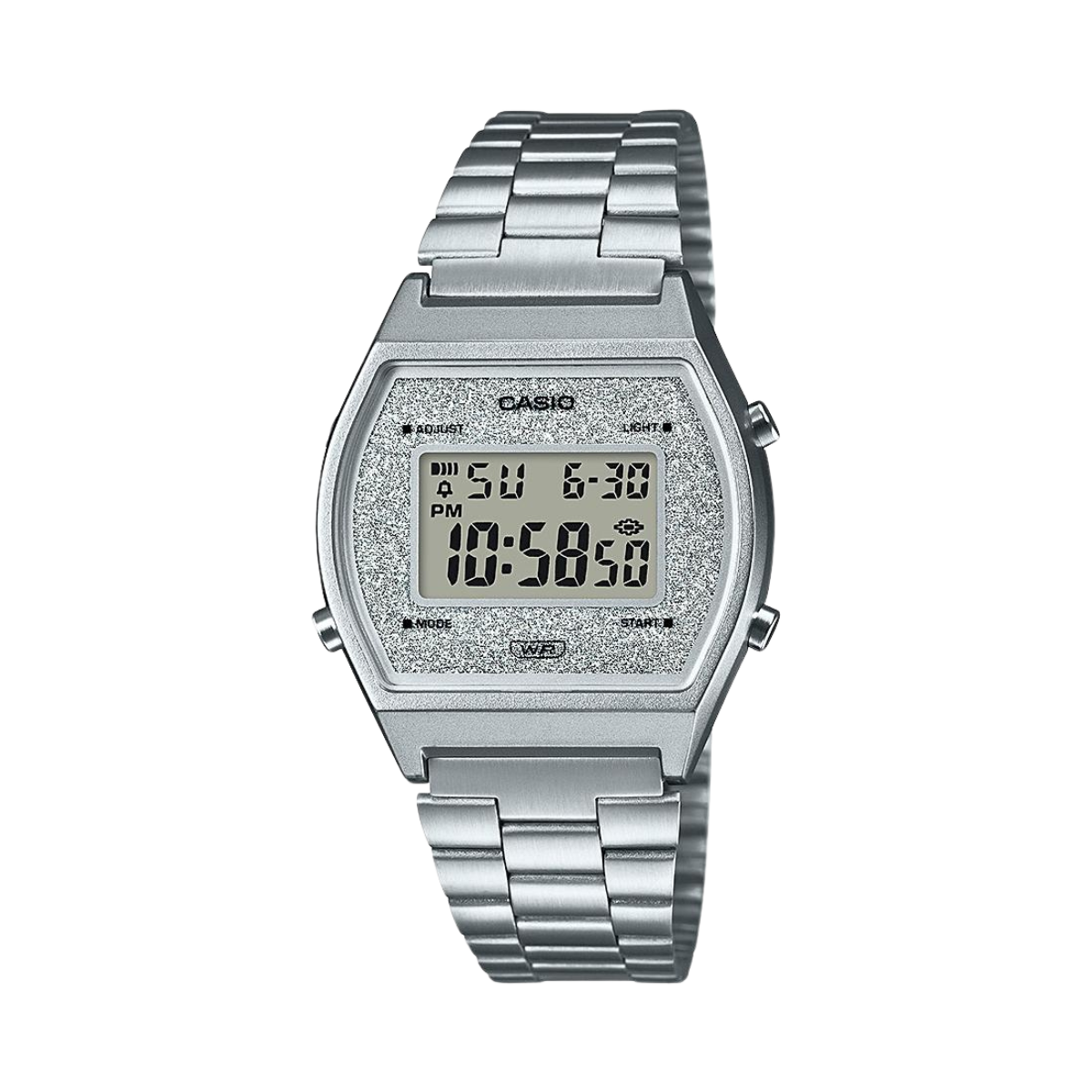 Reloj Digital Vintage Plateado de Hombre