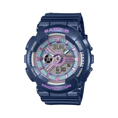 Reloj Análogo Digital Casual Azul Marino de Mujer