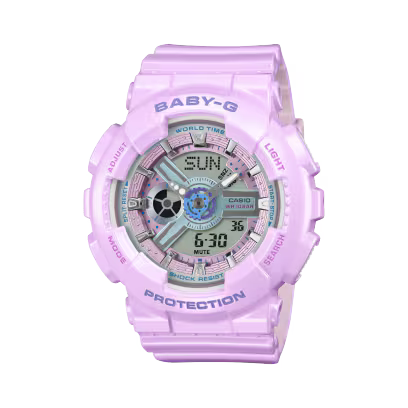 Reloj Análogo Digital Casual Lila de Mujer