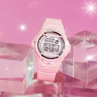 Reloj Digital Casual Rosado de Mujer