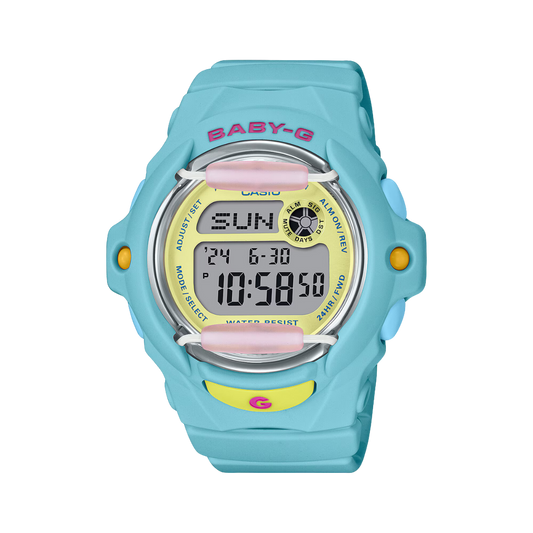 Reloj Digital Caribbean Sea Sport Celeste de Mujer