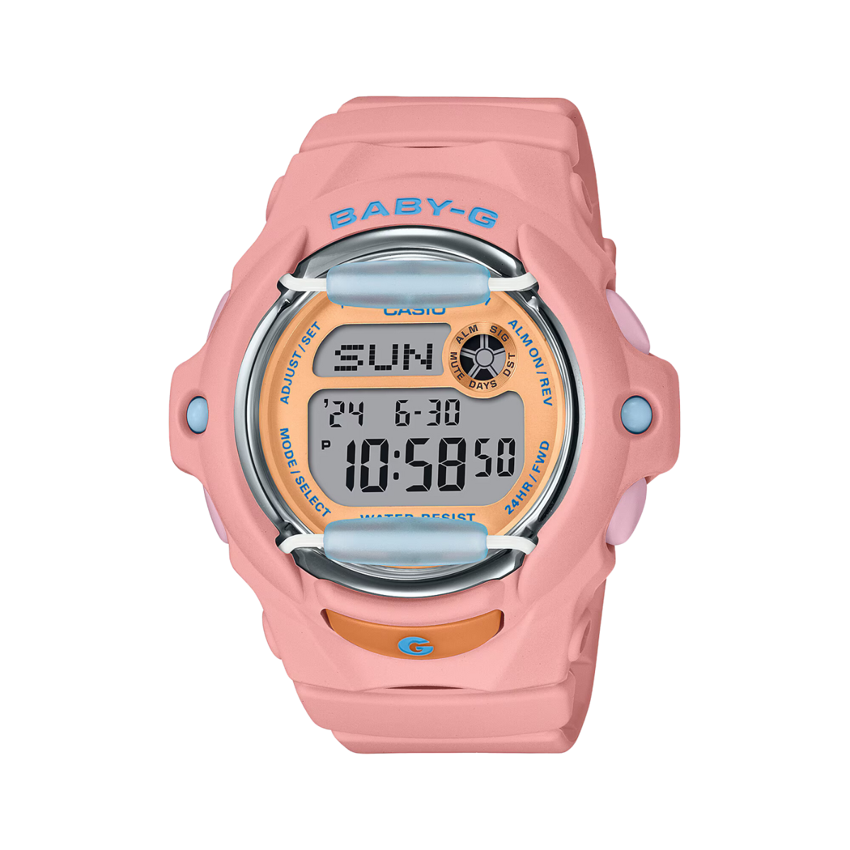 Reloj Digital Caribbean Sea Sport Rosado de Mujer