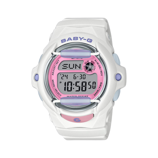 Reloj Digital Caribbean Sea Sport Blanco de Mujer