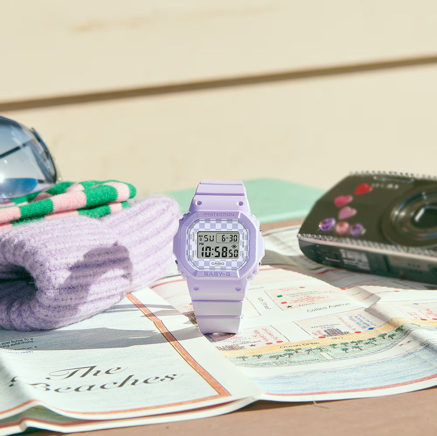 Reloj Digital Sport Morado de Mujer