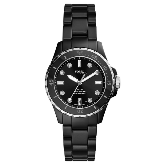 Reloj Análogo FB-01 Casual Negro de Mujer