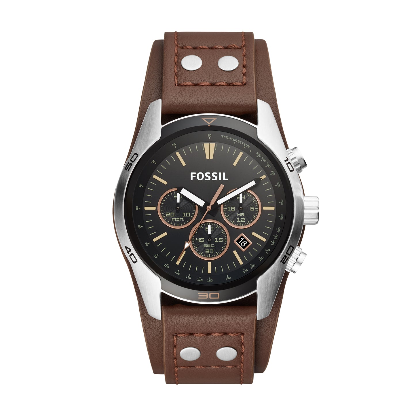 Reloj Análogo Coachman Vintage Plateado de Hombre