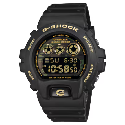 Reloj Digital Casio G-Shock Cuarzo Negro, Camuflaje y Dorado de Hombre