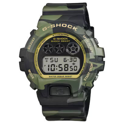 Reloj Digital Casio G-Shock Cuarzo Camuflaje Verde y Dorado de Hombre