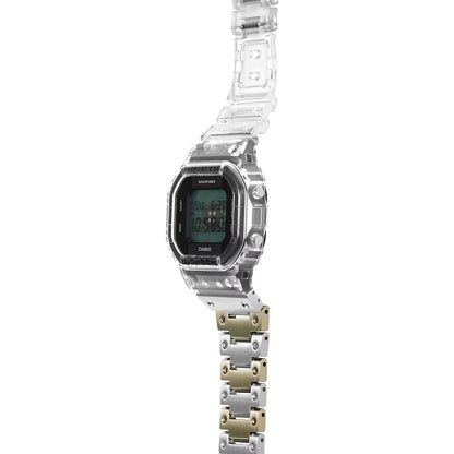 Reloj Digital Carbon Core Metal Clear Remix 40th Anniversary Vintage Blanco de Hombre