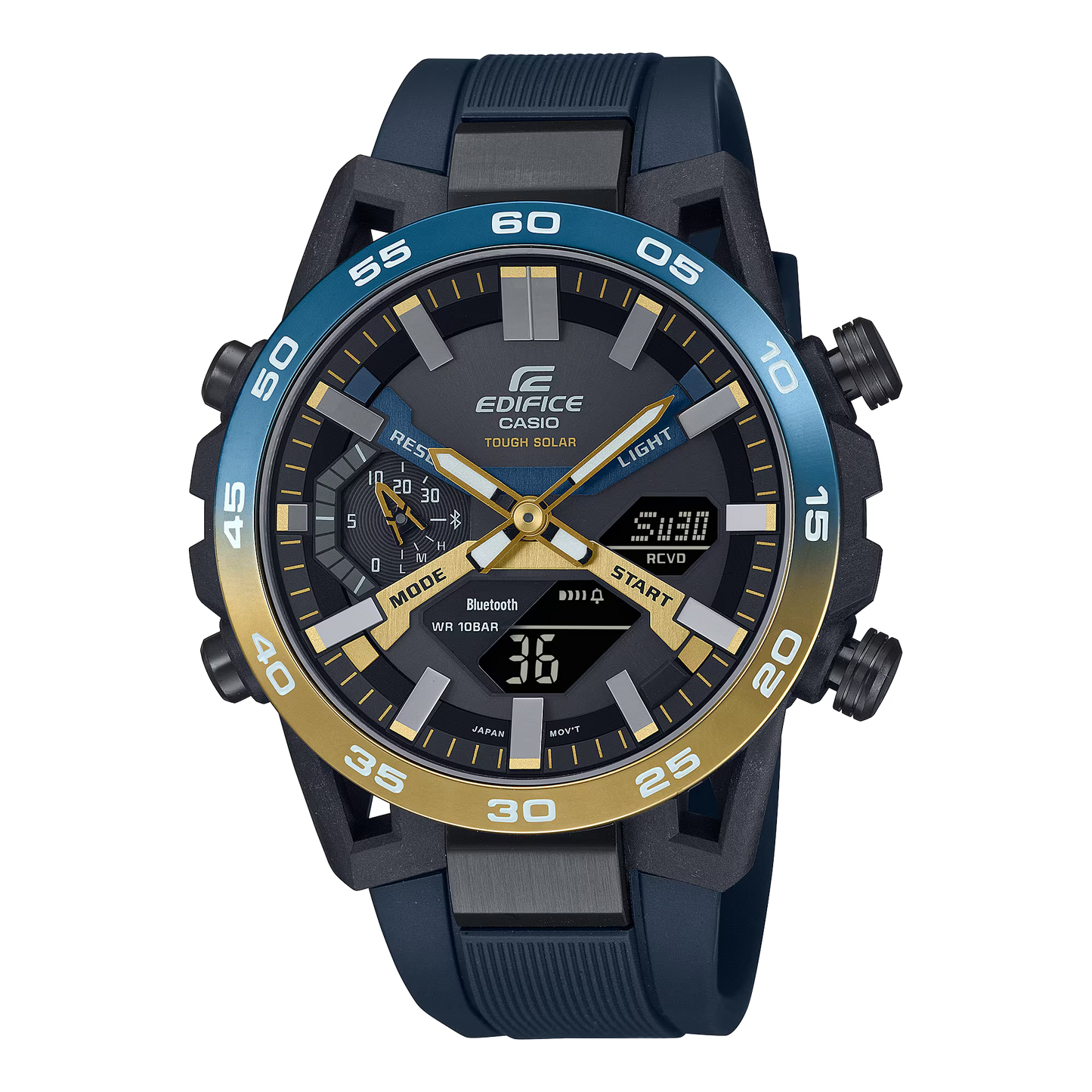 Reloj Análogo-Digital Ejecutivo Azul de Hombre