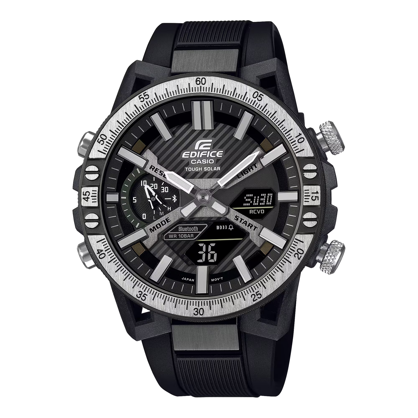 Reloj Análogo-Digital Suspension Automotive Carbon Sport Gris de Hombre